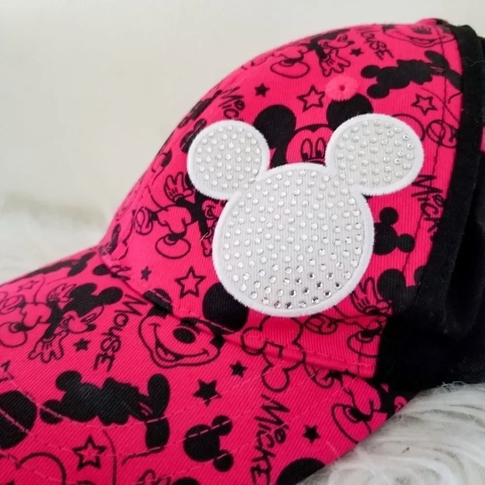 Disney parks hat pink and black youth